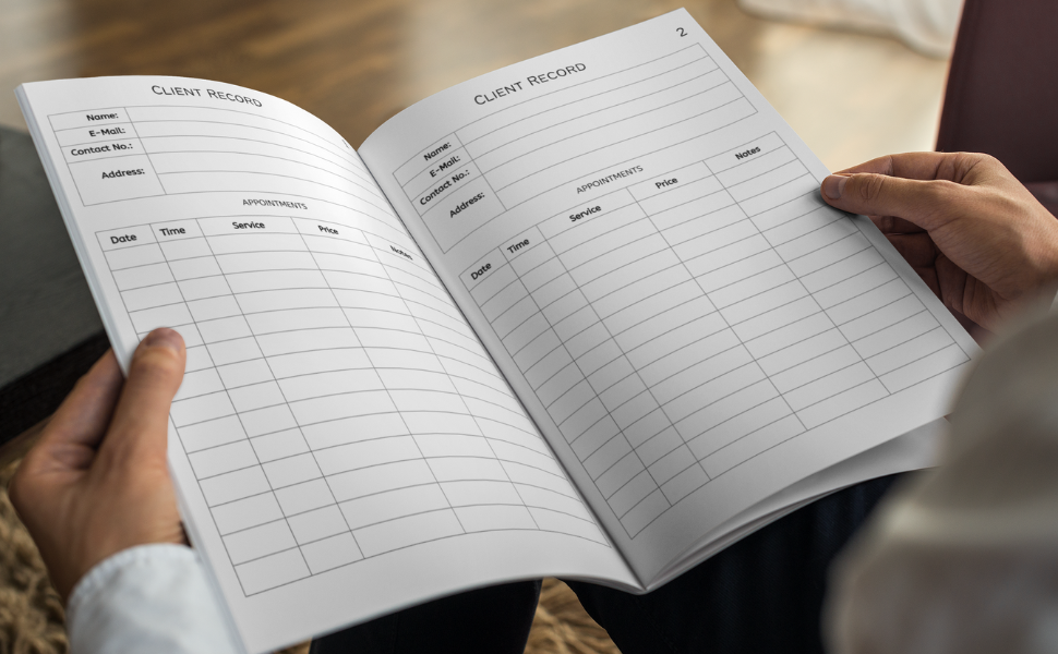 Client Record Book Customer Management System, 100 Pages Subramaniam