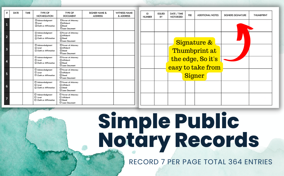 Notary Public Journal Official Notary Log Book to Record Notarial Acts