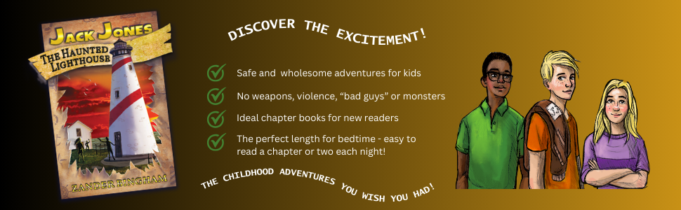 Character images, book cover, series highlights.