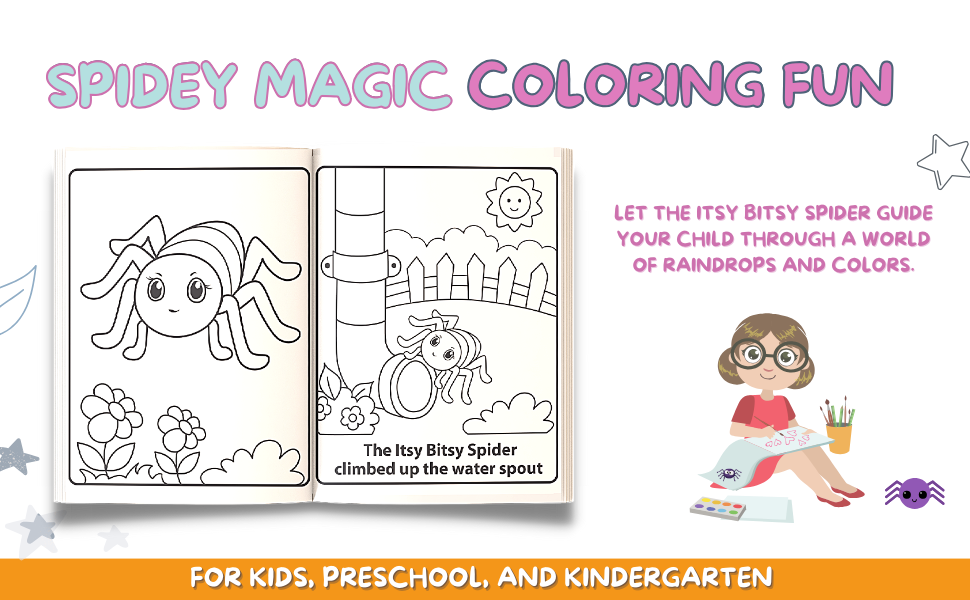 Printable Itsy Bitsy Spider Coloring Pages [2025]