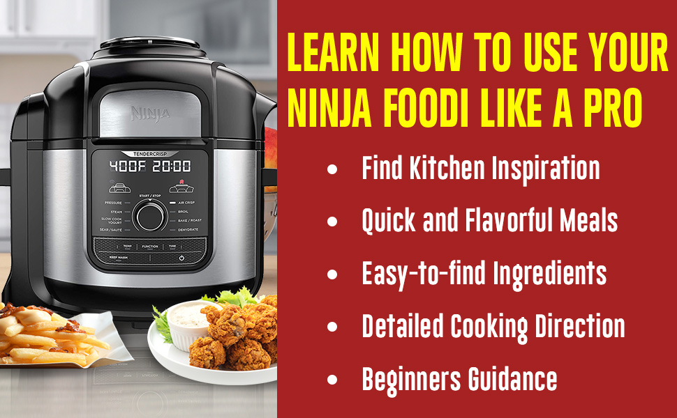 Ninja Foodi Cookbook For Beginners 1200 Days of Easy, Healthy, StepbyStep Recipes For Your