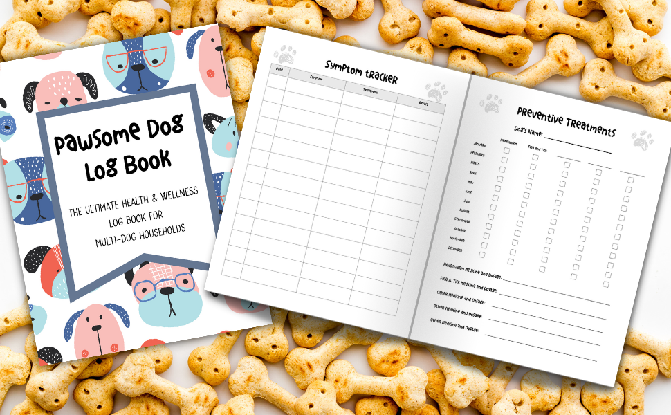 Pawsome Dog Log Book Ultimate Health and Wellness Log Book For Multi