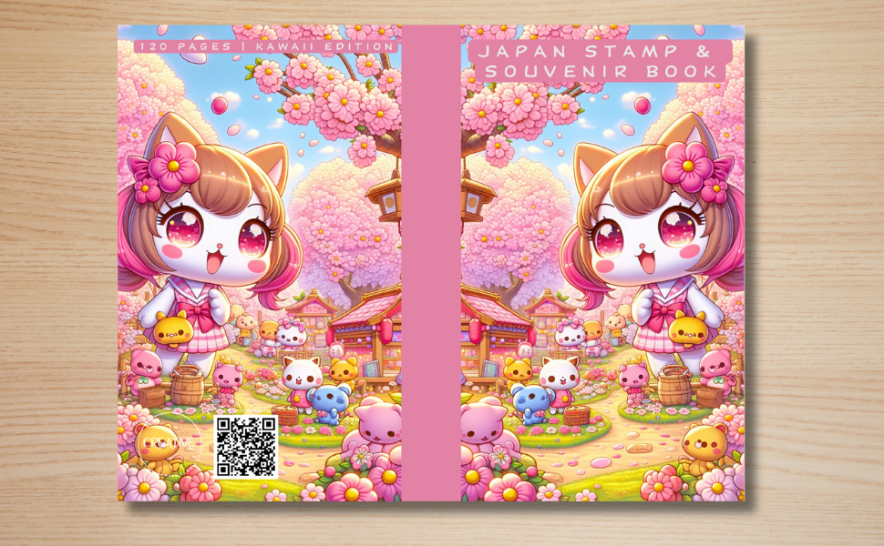 Japan Stamp & Souvenir Book | 120 Pages | Kawaii Edition