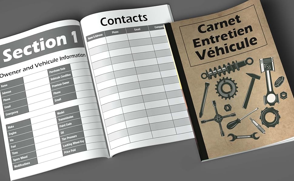 Carnet D'entretien Voiture A Imprimer Gratuit www.amazon.fr