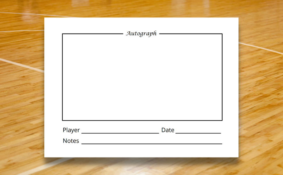 Sports Autograph Book Save Autographs of Your Favorite Players and