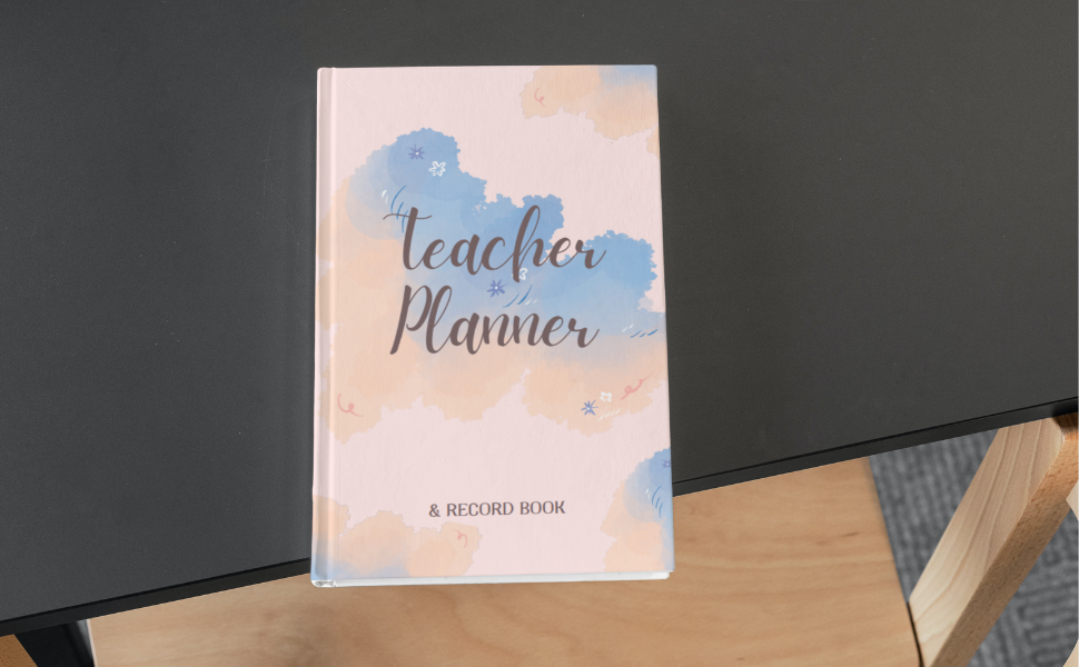 Teacher Planner & Record Book Undated 12 Month Academic Year Lesson