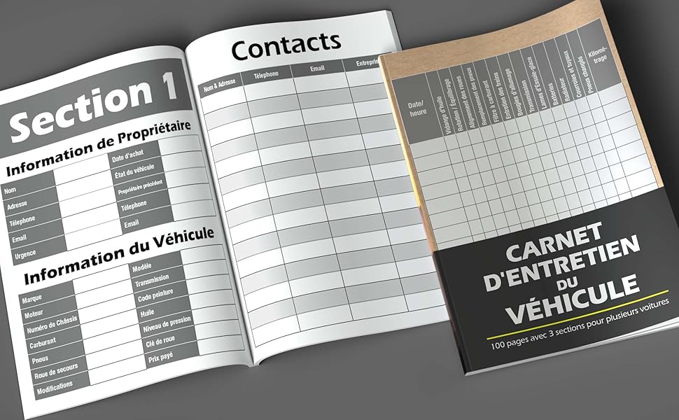 Carnet D'entretien Voiture A Imprimer Gratuit www.amazon.fr