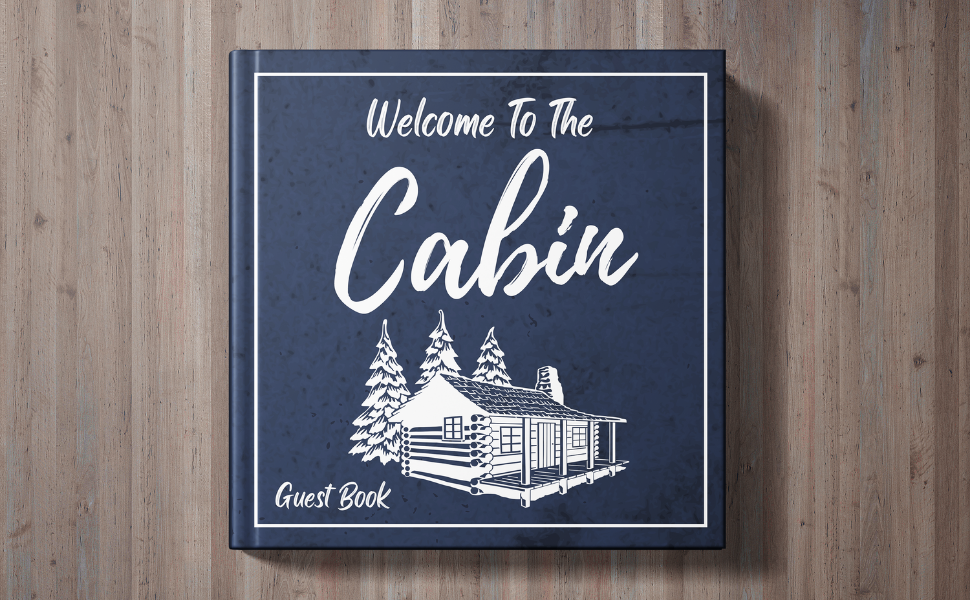 to The Cabin Guest Book Sign In Guestbook for Vacation Home