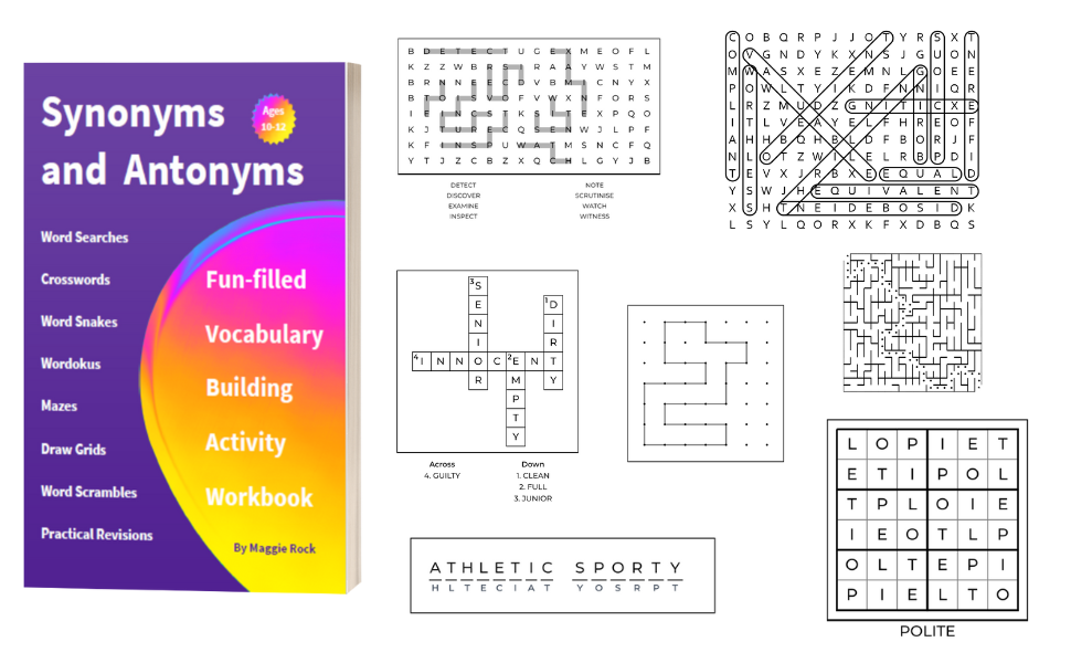 Synonyms and Antonyms Funfilled Vocabulary Building Activity Workbook