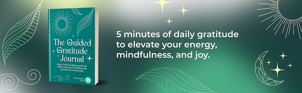 gratitude journal, guided gratitude journal, 5 minute gratitude journal, journal prompts for women,