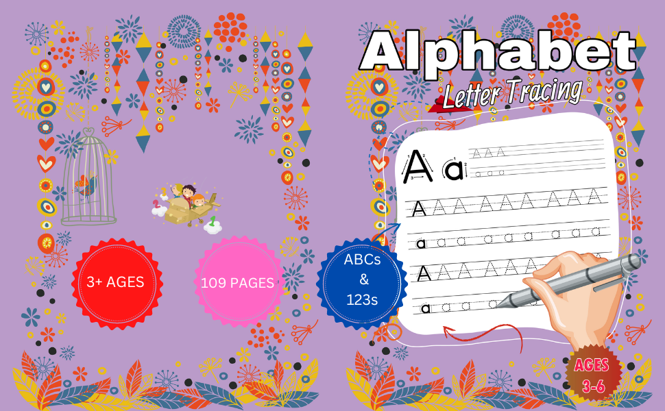 Letter and Numbers Tracing Workbook for Kids, Preschoolers, and