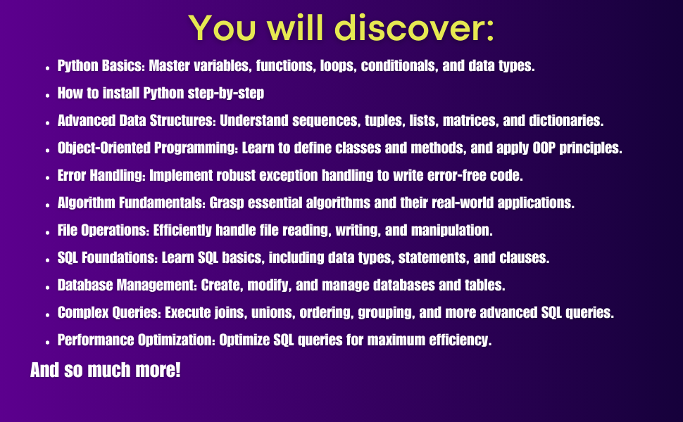 Python & SQL: The Ultimate Coding Course -5