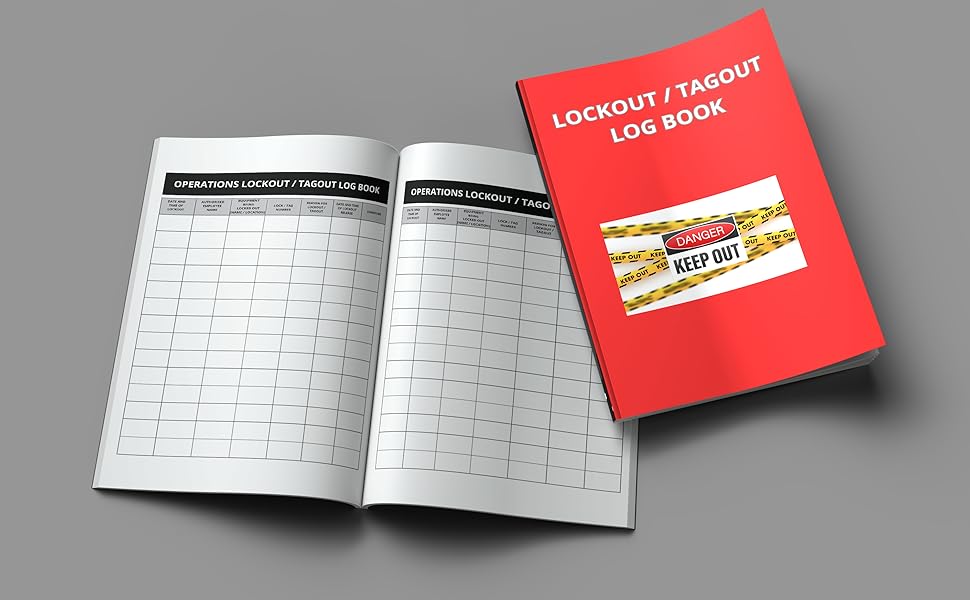 Lockout TagOut Log Book /50 pages/ 8.25'x11' Seli, Just Books