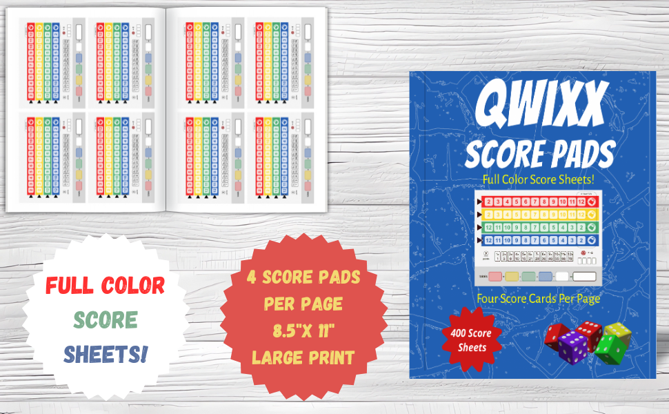 Amazon com Qwixx Score Pads Premium - 8875ecea Eaea 42eb B20b 0b1c141f99da. CR0,0,970,600 PT0 SX970 V1