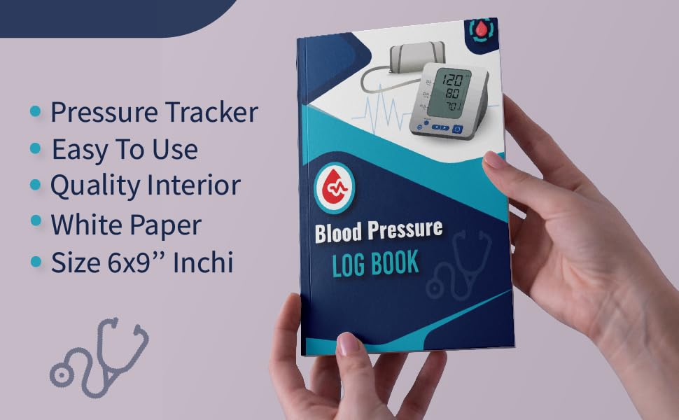 Blood Pressure Log Book blood pressure log book large print,spiral bound and easily track your