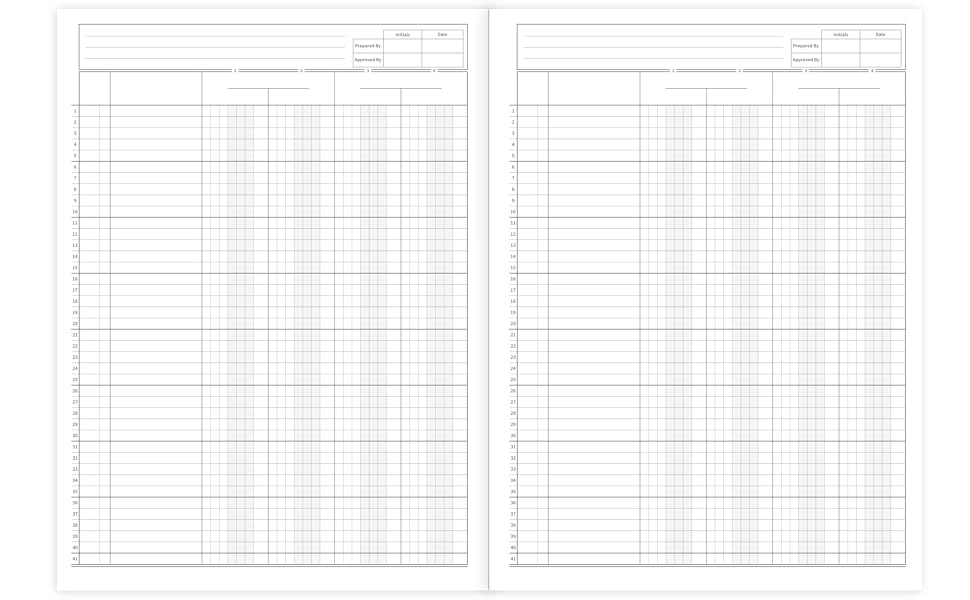 4 Column Ledger Book