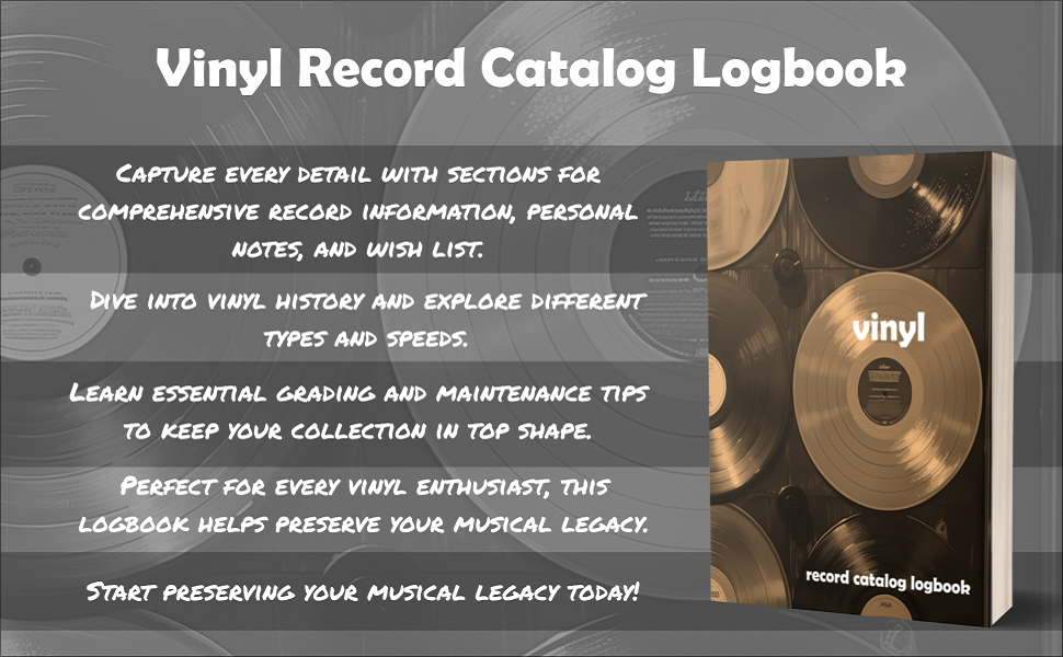 Vinyl Record Catalog Logbook Your Ultimate Guide to Organizing and