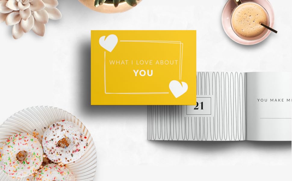 What I Love About You Prompted Fill In The Blank Book Journal Sentimental Gift