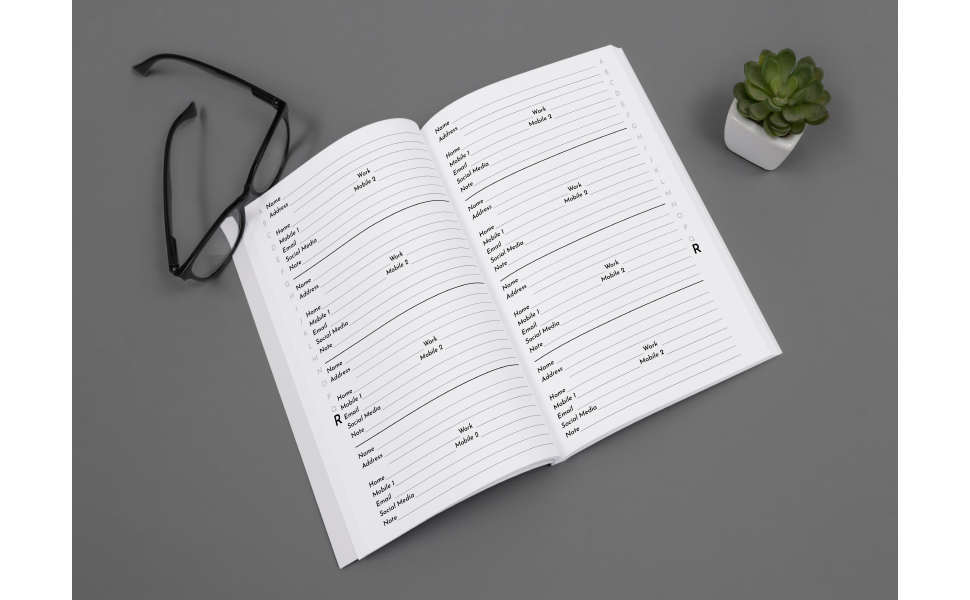 Address Book A5 AZ Address and Telephone Book Small A5 Organizer The Perfect Notebook for