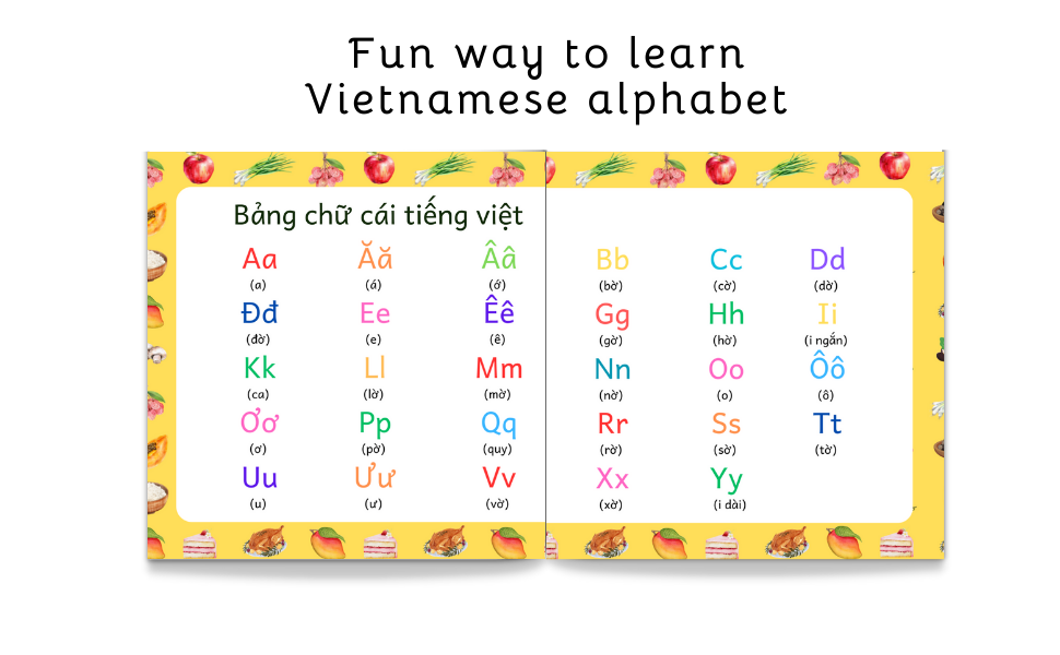 The ABCs of Vietnamese Food: Vietnamese-English Book for Bilingual Kids ...