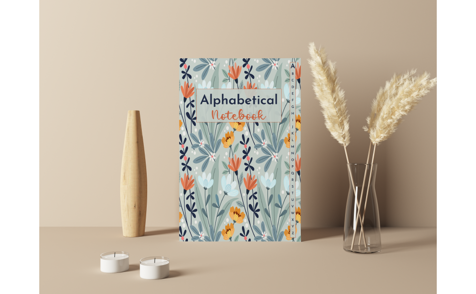 AZ Notebook A5 AZ Lined Notebook With Alphabetical Tabs Printed 4