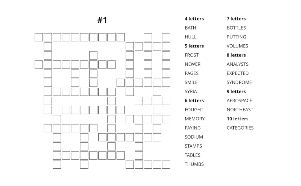 Kriss Kross Puzzle Book 2 in 1 Mixed Criss Cross Puzzle Book For