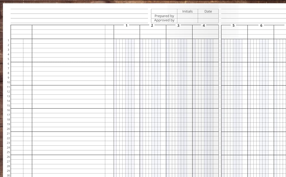 12 Column Ledger Book Simple Account Tracker for Small Business