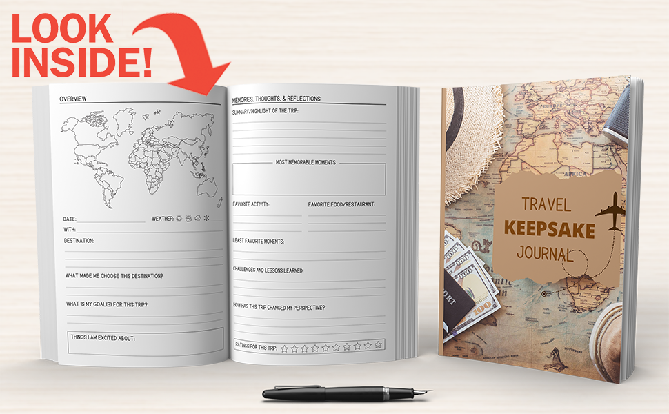 Travel Keepsake Journal An Adventure Travel Journal with Prompts to