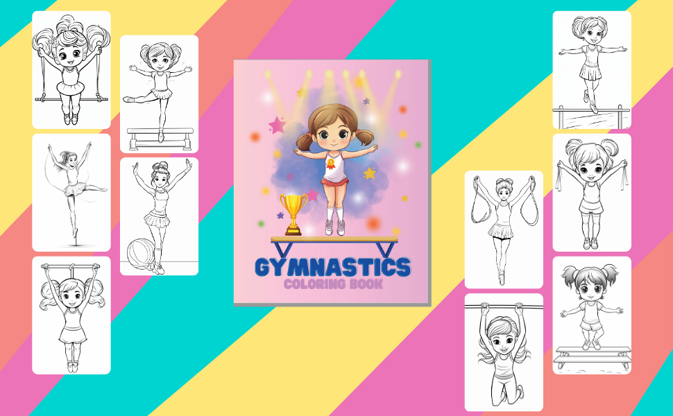 Gymnastics Coloring Book: Spark Creativity and Gymnastic Passion with