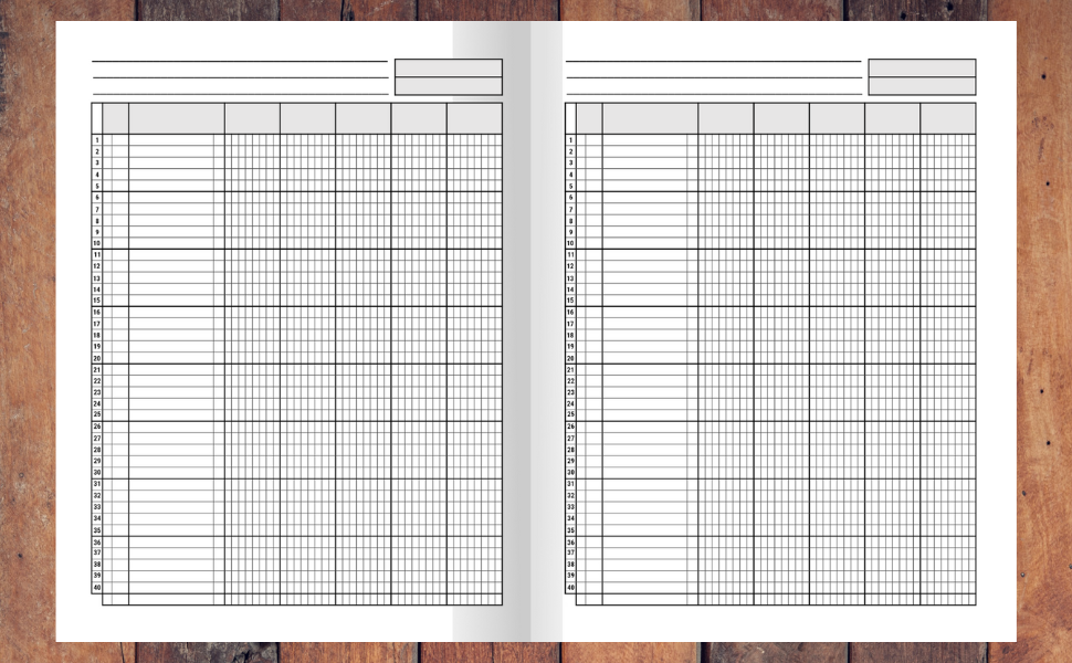 5 Column Ledger Book General Accounting Ledger Book for
