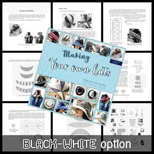making your own hat blank and white
