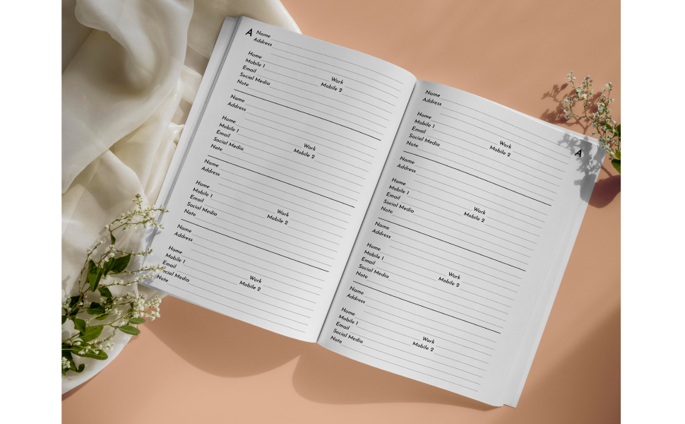 Telephone Book A5 Telephone Books With Alphabet Index. telephone