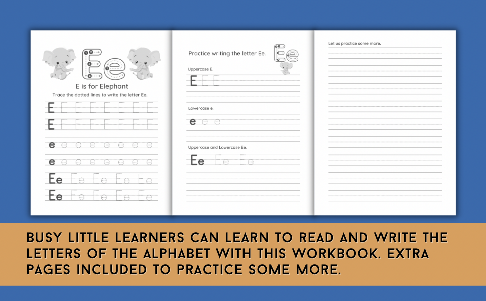 ABC Alphabet Tracing Workbook For Preschoolers Ages 35. Guided ABC