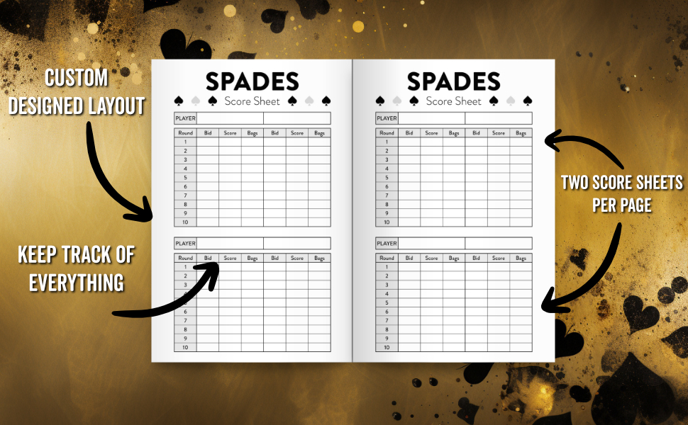 Spades Scoresheet