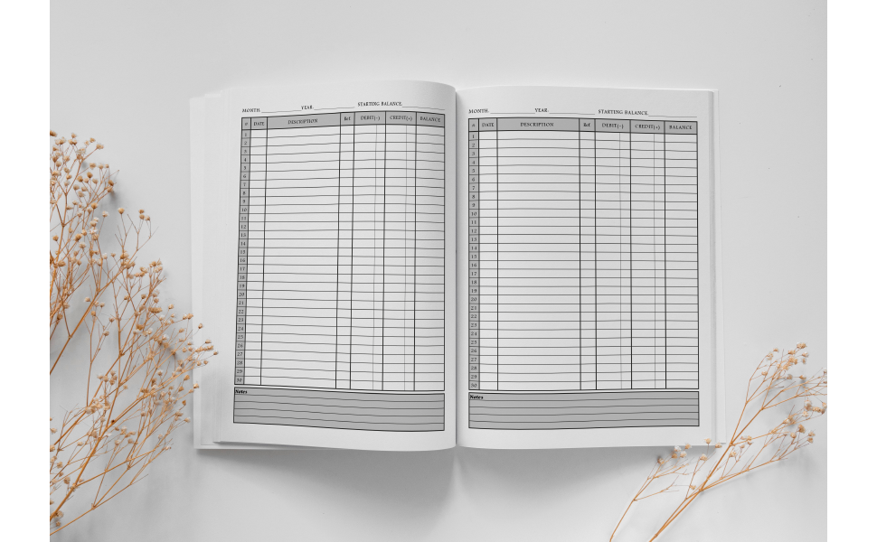 Checkbook Register Checkbook Transaction Register For Small Business & Personal Use Checkbook