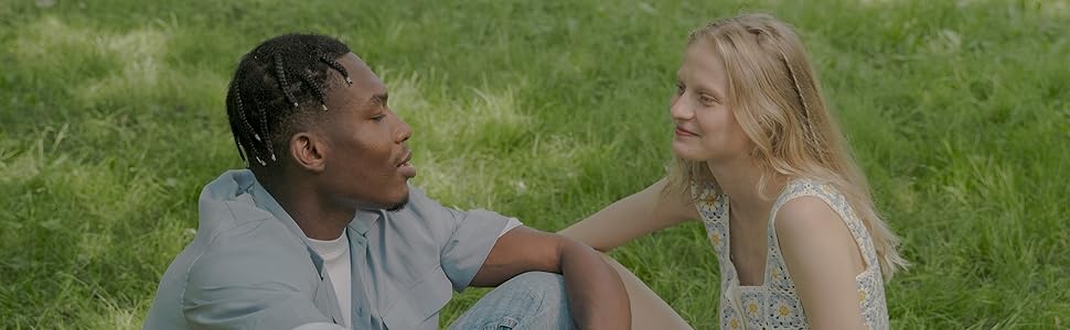 dating couple on grass