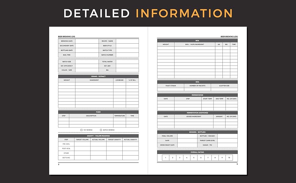 Beer Brewing Notebook Home beer brewing journal and log book for