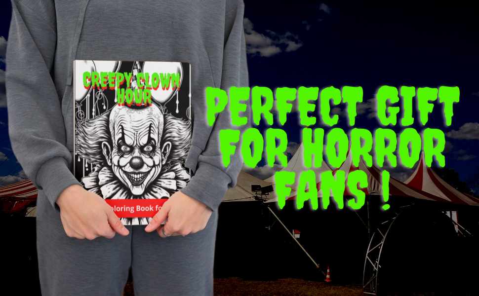 Amazon.com: Creepy Clown Hour: Horror Coloring Book for Adult