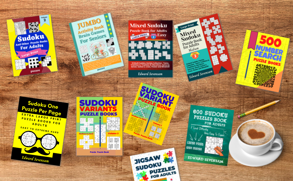 Extra Large Print Sudoku Books For Adults Easy to Extreme Hard Sudoku