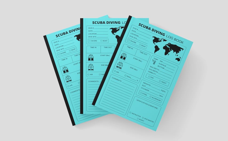 Scuba Diving Log Book All Your Scuba Dive Training Information and