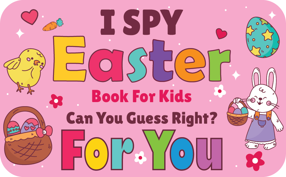 Easter Basket Stuffers I Spy Easter Book for Kids Ages 25 Year Old