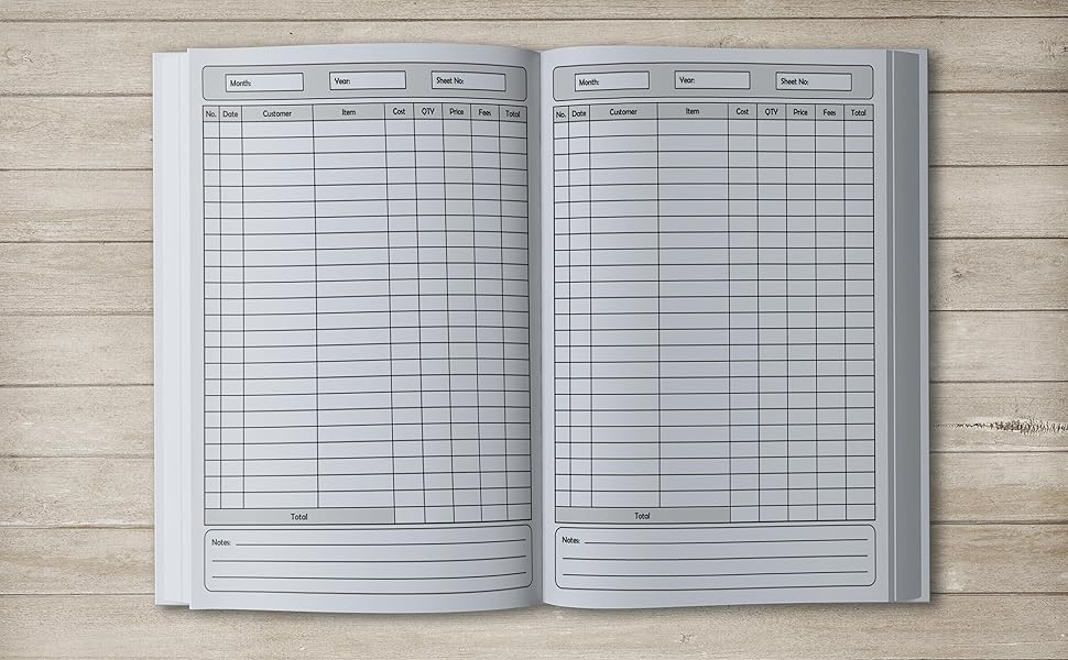 Daily Sales Log Book Sales Tracker Notebook Simple Sales Log Book