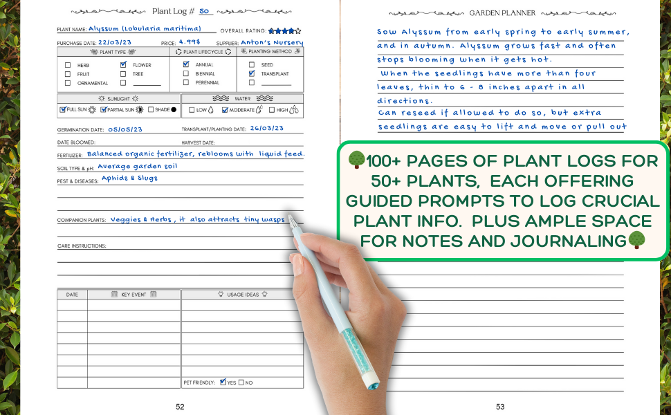 Garden Planner and Log Book