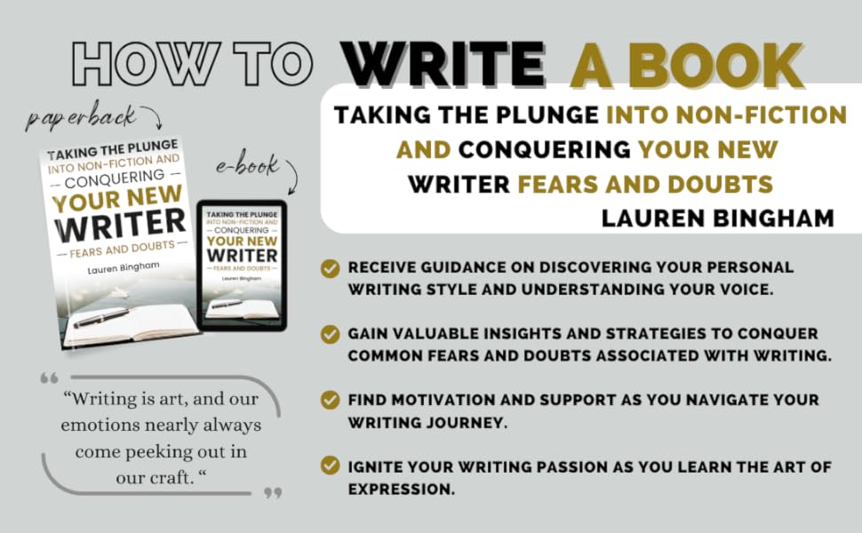 How to Write a Book: Taking the Plunge into Non-Fiction and Conquering Your New Writer Fears 