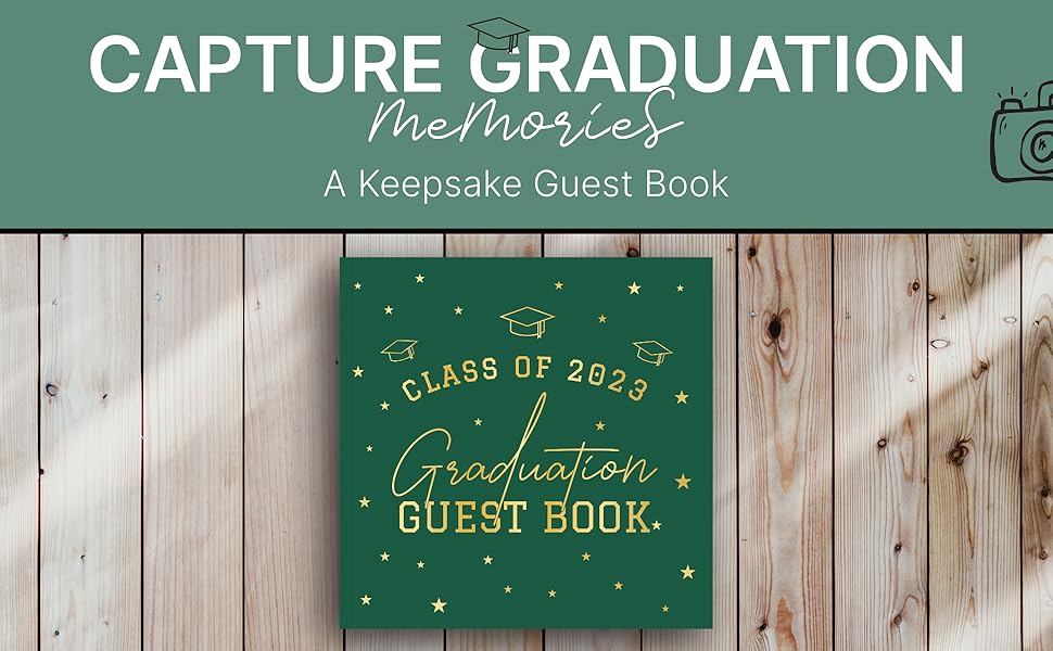 Class Of 2023 Graduation Guest Book Keepsake Sign In Book