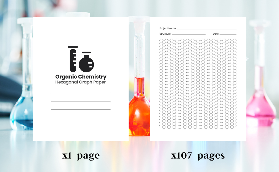 Page De Garde Chimie Amazon.fr - Cahier hexagonal: Carnet de chimie design, 108 pages A4