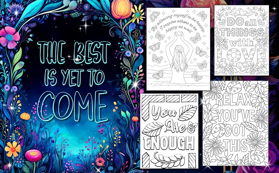 Inspirational Qoutes coloring, adult coloring books, Inspirational Qoutes coloring book