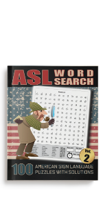 Amazon.com: ASL Word Search - 100 American Sign Language Puzzles With ...