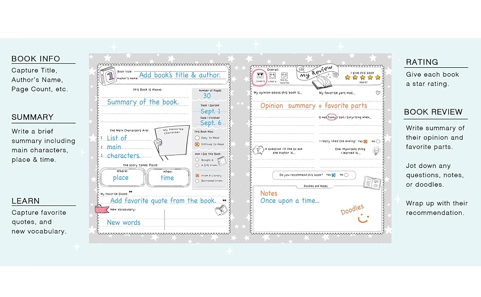 Book review journal for kids