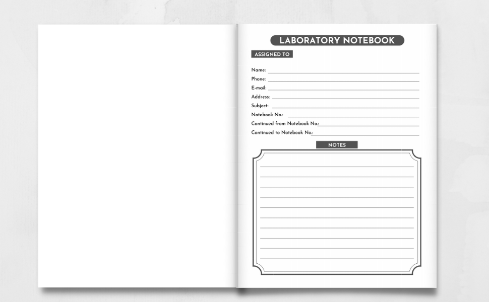 Student Lab Notebook (Chemistry) Laboratory Notebook for